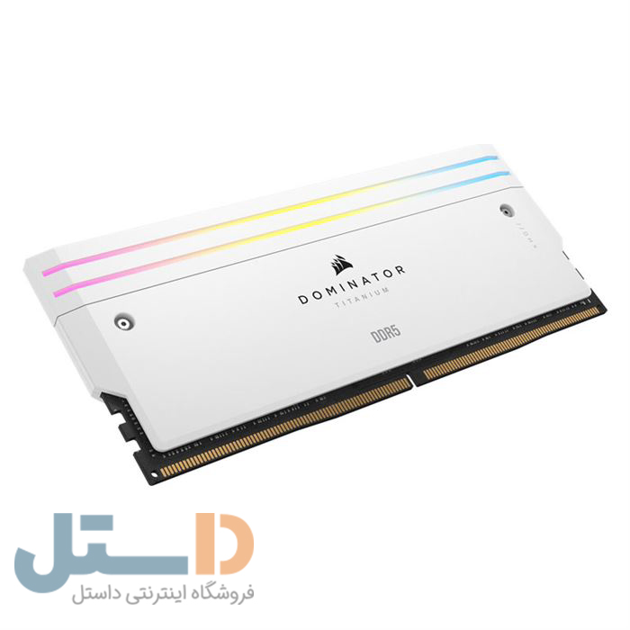 رم دسکتاپ کورسیر سفید مدل Dominator Titanium RGB DDR5 دو کاناله 7000 مگاهرتز ظرفیت 32 گیگابایت CL34 -gallery-2 - https://www.dostell.com/